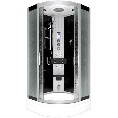 ACQUAVAPORE Dampfdusche Duschtempel Sauna Dusche Duschkabine D46-53m3-ec 90x90 Cm Mit 2k Scheiben Versiegelung ACQUAVAPORE Dampfdusche Duschtempel Sauna Dusche Duschkabine D46-53m3-ec 90x90 Cm Mit 2k Scheiben Versiegelung