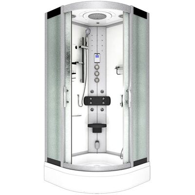 ACQUAVAPORE Dampfdusche Duschtempel Sauna Dusche Duschkabine D46-50m3-ec 90x90 Cm Mit 2k Scheiben Versiegelung ACQUAVAPORE Dampfdusche Duschtempel Sauna Dusche Duschkabine D46-50m3-ec 90x90 Cm Mit 2k Scheiben Versiegelung