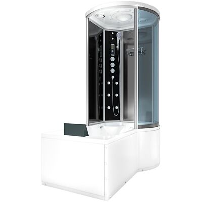 Acquavapore - Kombination Badewanne Dusche K55-l33-ec Duschtempel 170x100 Cm Acquavapore - Kombination Badewanne Dusche K55-l33-ec Duschtempel 170x100 Cm