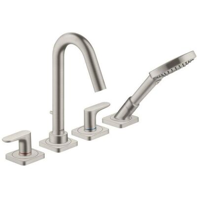 Hansgrohe Axor Citterio M 4-Loch Wannenmischer - Edelstahl Optik Hansgrohe Axor Citterio M 4-Loch Wannenmischer - Edelstahl Optik