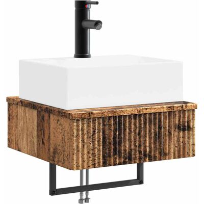 Maison Exclusive - Wandmontiertes Waschbecken Altholz 40 X 41 X 3 Maison Exclusive - Wandmontiertes Waschbecken Altholz 40 X 41 X 3