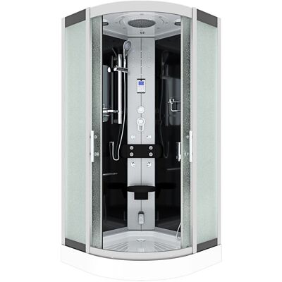 ACQUAVAPORE Dampfdusche Duschtempel Sauna Dusche Duschkabine D46-13m2-ec 90x90 Cm Mit 2k Scheiben Versiegelung ACQUAVAPORE Dampfdusche Duschtempel Sauna Dusche Duschkabine D46-13m2-ec 90x90 Cm Mit 2k Scheiben Versiegelung