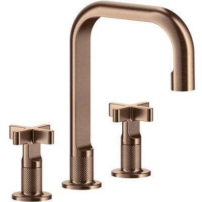 Gessi - Inciso+ 3-Loch-Waschtischarmatur - 139x160 - Kupfer gebürstet PVD Gessi - Inciso+ 3-Loch-Waschtischarmatur - 139x160 - Kupfer gebürstet PVD