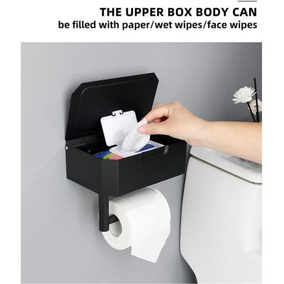 HEAT Toilettenpapierhalter Mit Spender Für Einwegtücher, Edelstahl, Wandmontage Mit Ablage. HEAT Toilettenpapierhalter Mit Spender Für Einwegtücher, Edelstahl, Wandmontage Mit Ablage.