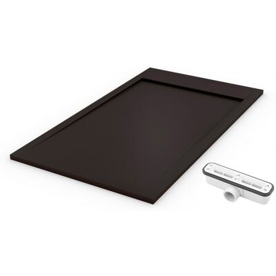 Pdd - Extra Flache Duschwanne Premium Ambiente Schwarz Ral 9005 70x100 Pdd - Extra Flache Duschwanne Premium Ambiente Schwarz Ral 9005 70x100