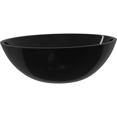 vidaXL Schwarzes Glas Waschbecken - Badezimmer Wasserbecken vidaXL Schwarzes Glas Waschbecken - Badezimmer Wasserbecken