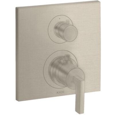 Hansgrohe Axor Citterio Thermostat - Nickel gebürstet - 2 Verbraucher - Wandmontage Hansgrohe Axor Citterio Thermostat - Nickel gebürstet - 2 Verbraucher - Wandmontage