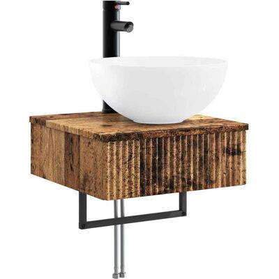 Maison Exclusive - Wandmontiertes Waschbecken Altholz 40 X 41 X 4 Maison Exclusive - Wandmontiertes Waschbecken Altholz 40 X 41 X 4