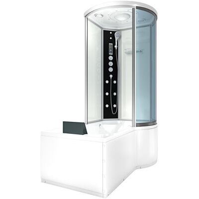 Acquavapore - Kombination Badewanne Dusche K55-l03-ec Duschtempel 170x100 Cm Acquavapore - Kombination Badewanne Dusche K55-l03-ec Duschtempel 170x100 Cm