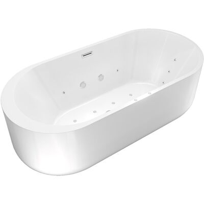 ACQUAVAPORE Freistehende Badewanne Wanne F26 170x80cm Whirlpool Luft & Wasser ACQUAVAPORE Freistehende Badewanne Wanne F26 170x80cm Whirlpool Luft & Wasser