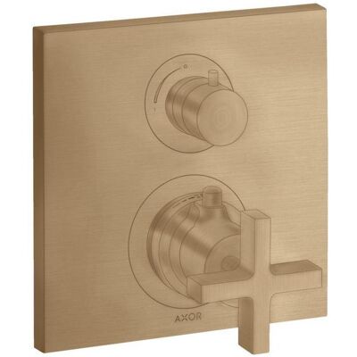 Hansgrohe Axor Citterio Thermostat - Geborstet Bronze - Wandmontage Hansgrohe Axor Citterio Thermostat - Geborstet Bronze - Wandmontage