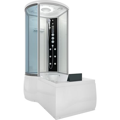 Acquavapore - Whirlpool Wanne Duschtempel Dusche Duschkabine K55-r03-wp 100x170 Cm Ohne 2k Scheiben Versiegelung Acquavapore - Whirlpool Wanne Duschtempel Dusche Duschkabine K55-r03-wp 100x170 Cm Ohne 2k Scheiben Versiegelung