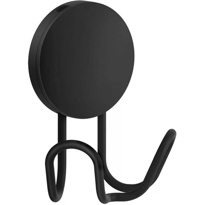 Smedbo Doppel Haken, Selbstklebend, Schwarz, Höhe 90 Mm Bb356 Smedbo Doppel Haken, Selbstklebend, Schwarz, Höhe 90 Mm Bb356