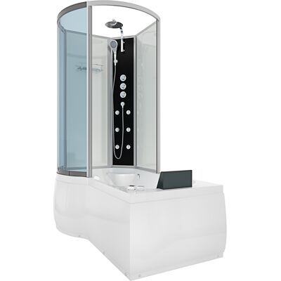 Acquavapore - Whirlpool Wanne Duschtempel Dusche Duschkabine K50-r02-wp 100x170 Cm Ohne 2k Scheiben Versiegelung Acquavapore - Whirlpool Wanne Duschtempel Dusche Duschkabine K50-r02-wp 100x170 Cm Ohne 2k Scheiben Versiegelung