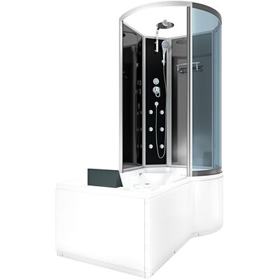 Acquavapore - Whirlpool Wanne Duschtempel Dusche Duschkabine K50-l30-wp 170x100 Cm Ohne 2k Scheiben Versiegelung Acquavapore - Whirlpool Wanne Duschtempel Dusche Duschkabine K50-l30-wp 170x100 Cm Ohne 2k Scheiben Versiegelung