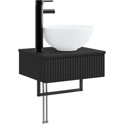 Maison Exclusive - Wandmontiertes Waschbecken Schwarz 40 X 35 X 3 Maison Exclusive - Wandmontiertes Waschbecken Schwarz 40 X 35 X 3