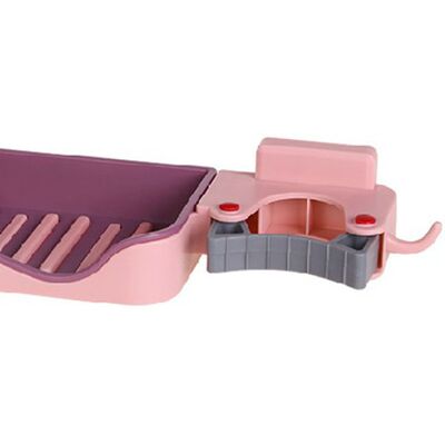 JUTE 3-in-1 Seifenschale Und Mopphalter, Feuchtigkeitsbeständiger Besenhalter Für Die Wand, Anti-abfluss-clip Fürs Badezimmer, Rosa, Einheitsgröße JUTE 3-in-1 Seifenschale Und Mopphalter, Feuchtigkeitsbeständiger Besenhalter Für Die Wand, Anti-abfluss-clip Fürs Badezimmer, Rosa, Einheitsgröße
