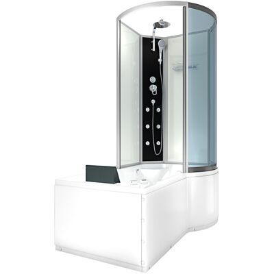 Acquavapore - Whirlpool Wanne Duschtempel Dusche Duschkabine K50-l00-wp 170x100 Cm Ohne 2k Scheiben Versiegelung Acquavapore - Whirlpool Wanne Duschtempel Dusche Duschkabine K50-l00-wp 170x100 Cm Ohne 2k Scheiben Versiegelung