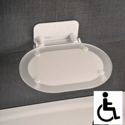 Ravak Ovo Chrome Weiß Duschsitz - Duschsitz Ravak Ovo Chrome Weiß Duschsitz - Duschsitz