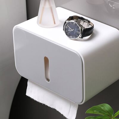 JUTE Wandmontierter Toilettenpapierhalter, Kein Bohren Erforderlich, Wasserdichte Toilettenpapierbox, Graues Toilettenpapier-aufbewahrungsregal. JUTE Wandmontierter Toilettenpapierhalter, Kein Bohren Erforderlich, Wasserdichte Toilettenpapierbox, Graues Toilettenpapier-aufbewahrungsregal.