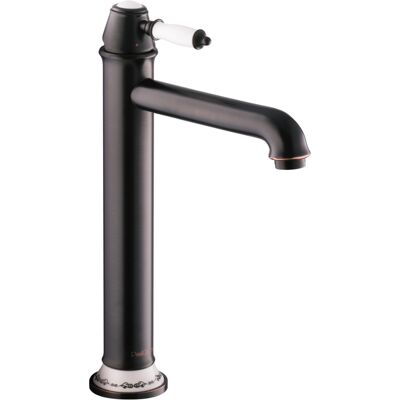 Paulgurkes - Waschtischarmatur Lang Für Aufsatz-waschbecken Nostalgie Retro Schwarz Paulgurkes - Waschtischarmatur Lang Für Aufsatz-waschbecken Nostalgie Retro Schwarz