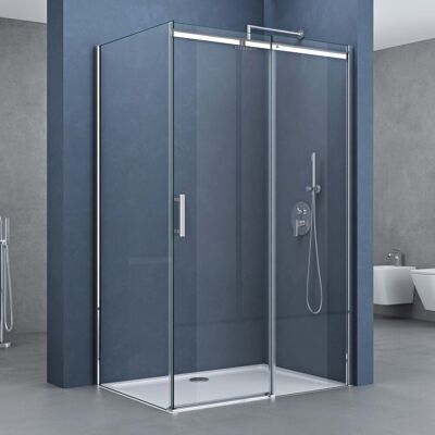 DOPORRO - Duschkabine 70x110x195cm - ESG 8mm - Schiebetür DOPORRO - Duschkabine 70x110x195cm - ESG 8mm - Schiebetür