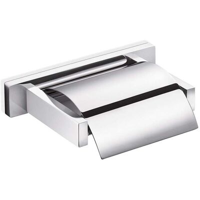 Inda - Rollenhalter Mit Deckel Lea Chrom Glänzend Inda - Rollenhalter Mit Deckel Lea Chrom Glänzend