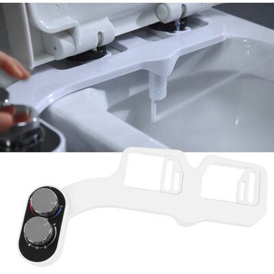 JUTE Intelligentes, Nicht-elektrisches Bidet Mit Zwei Düsen Für Warm- Und Kaltwasser, Einfache Installation, Nicht-elektrischer Wc-sitz/bidet Mit Weichwasserfunktion, Selbstreinigung, Einstellbarer Wasserd JUTE Intelligentes, Nicht-elektrisches Bidet Mit Zwei Düsen Für Warm- Und Kaltwasser, Einfache Installation, Nicht-elektrischer Wc-sitz/bidet Mit Weichwasserfunktion, Selbstreinigung, Einstellbarer Wasserd