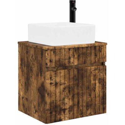 Maison Exclusive - Wandmontierte Waschbecken-vanität Geräucherte Maison Exclusive - Wandmontierte Waschbecken-vanität Geräucherte
