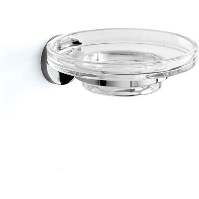 Inda - Wandmontierte Seifenschale One Chrom Glänzend/transparentes Glas Inda - Wandmontierte Seifenschale One Chrom Glänzend/transparentes Glas