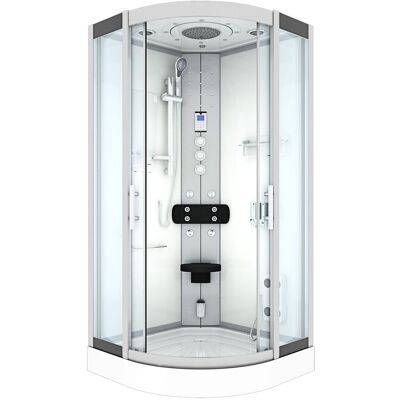 ACQUAVAPORE Dampfdusche Duschtempel Sauna Dusche Duschkabine D46-10t3-ec 90x90 Cm Mit 2k Scheiben Versiegelung ACQUAVAPORE Dampfdusche Duschtempel Sauna Dusche Duschkabine D46-10t3-ec 90x90 Cm Mit 2k Scheiben Versiegelung