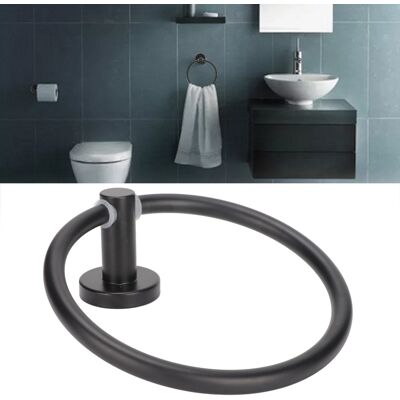 JUTE Platzsparende Aluminiumringe Und Handtuchhalter Für Badezimmer, Balkone, Hotels Und Pensionen – Schwarz. JUTE Platzsparende Aluminiumringe Und Handtuchhalter Für Badezimmer, Balkone, Hotels Und Pensionen – Schwarz.