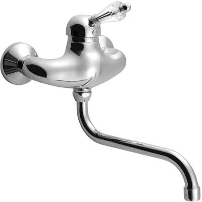 Sapho - Kirké Crystal - Chrom - Wandmontiert - Hahn Sapho - Kirké Crystal - Chrom - Wandmontiert - Hahn