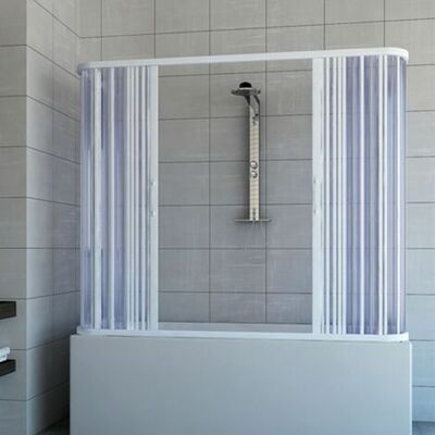 Idralite - Badewannenaufsatz In Pvc H 150 Cm Mod. Nicla 70x140x70 Cm Mit Zentraler Öffnung Idralite - Badewannenaufsatz In Pvc H 150 Cm Mod. Nicla 70x140x70 Cm Mit Zentraler Öffnung