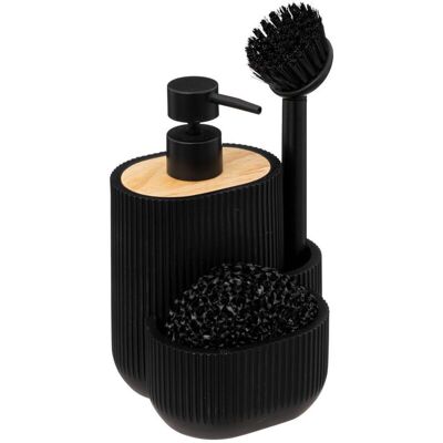 5FIVE SIMPLY SMART Seifenspender Mit Zubehör 500ml Blackwood Schwarz - 5five 5FIVE SIMPLY SMART Seifenspender Mit Zubehör 500ml Blackwood Schwarz - 5five