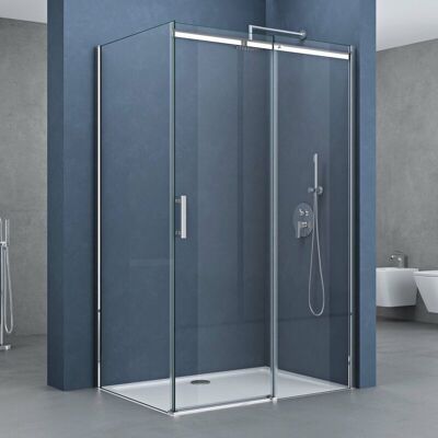 DOPORRO - 70x100x195cm - ESG 8mm - Schiebetür - Dusche DOPORRO - 70x100x195cm - ESG 8mm - Schiebetür - Dusche