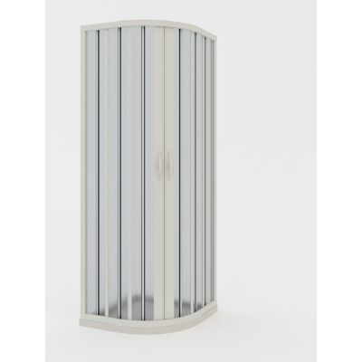 IDRALITE Faltwand Duschkabine Viertelkreis Weiße Pvc H 185 Cm Mod. Loto Mit Zentraler Öffnung 70x90 Cm IDRALITE Faltwand Duschkabine Viertelkreis Weiße Pvc H 185 Cm Mod. Loto Mit Zentraler Öffnung 70x90 Cm