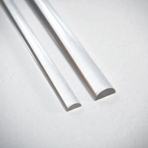 Witen&nock - Acrylstab Halbrundstab Wasserabweiser für Dusche Acryldichtung Schwallschutz Höhe 5 mm Länge 100 cm