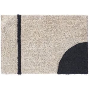 Maica Badematte, Halbkreis, 40 x 60 cm - Beige - Kave Home