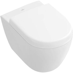 Villeroy & Boch Villeroy&boch - Tiefspül-WC Subway 2.0 370x480x355mm Oval wandhängend Abgang waagerecht Weiß Alpin CeramicPlus