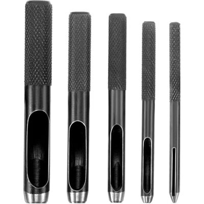 Osqi - 5 Stück Runde Stahl-hohlstanzer, Leder-hohlstanzer, Lederschneider Für Leder, Uhrenarmband, Gürtel, Dichtung, Schuh, Tuch, Kleidung, Leinwand, Öse Osqi - 5 Stück Runde Stahl-hohlstanzer, Leder-hohlstanzer, Lederschneider Für Leder, Uhrenarmband, Gürtel, Dichtung, Schuh, Tuch, Kleidung, Leinwand, Öse