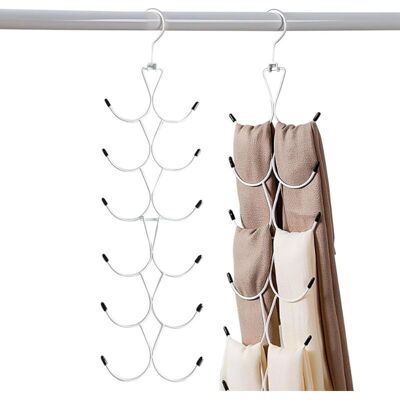 OEM 1 Set Schalaufhänger, Schalorganizer Mit 12 Haken, Krawattenaufhänger Für Den Kleiderschrank, Platzsparender Schrankorganizer Für Schals, Tücher, Gürtel, Krawatten (weiß) OEM 1 Set Schalaufhänger, Schalorganizer Mit 12 Haken, Krawattenaufhänger Für Den Kleiderschrank, Platzsparender Schrankorganizer Für Schals, Tücher, Gürtel, Krawatten (weiß)