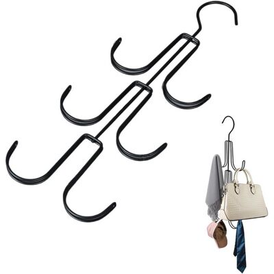 NO BRAND Taschenhalter Handtaschenaufbewahrung Wandhaken Für Taschen, Hüte, Schals, Gürtel Dekoration Für Zuhause, Umzug Schwarz NO BRAND Taschenhalter Handtaschenaufbewahrung Wandhaken Für Taschen, Hüte, Schals, Gürtel Dekoration Für Zuhause, Umzug Schwarz