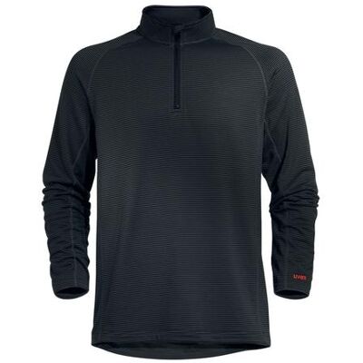 Uvex Suxxeed Herren-arbeitsshirt - Dunkelgraues Männer-halfzip-shirt - Mit Stehkragen: L Uvex Suxxeed Herren-arbeitsshirt - Dunkelgraues Männer-halfzip-shirt - Mit Stehkragen: L