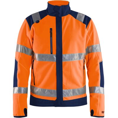 BLAKLADER Blakläder Warnschutz-fleecejacke, Orange / Marineblau, Unisex-größe: 2xl BLAKLADER Blakläder Warnschutz-fleecejacke, Orange / Marineblau, Unisex-größe: 2xl