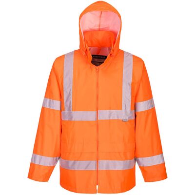 Veste De Pluie Hi-vis Couleur : Orange Taille Xxxl - Portwest Veste De Pluie Hi-vis Couleur : Orange Taille Xxxl - Portwest