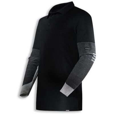 Uvex Cut Quatroflex Herren-arbeitsshirt - Schwarzes Männer-poloshirt - Schnittfeste Ärmel & Hitzebeständiger Korpus: L Uvex Cut Quatroflex Herren-arbeitsshirt - Schwarzes Männer-poloshirt - Schnittfeste Ärmel & Hitzebeständiger Korpus: L