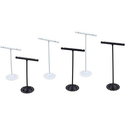 XL DESTOCK 6 Stück Ohrring T Ständer Eisen T Bar Ohrring Display Schmuck Vitrine Organizer Präsentationsständer, 3 Höhen XL DESTOCK 6 Stück Ohrring T Ständer Eisen T Bar Ohrring Display Schmuck Vitrine Organizer Präsentationsständer, 3 Höhen