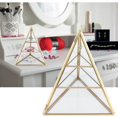 JUTE Dreistöckiger Schmuckständer In Pyramidenform, Schmuckaufbewahrungsbox, Dekorative Aufbewahrungsbox Für Ohrringe, Halsketten Und Armbänder. JUTE Dreistöckiger Schmuckständer In Pyramidenform, Schmuckaufbewahrungsbox, Dekorative Aufbewahrungsbox Für Ohrringe, Halsketten Und Armbänder.