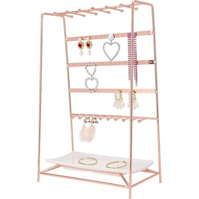 Minkurow Schmuckständer Für Halsketten, Armbänder, Ohrringe, Ringe Pink Minkurow Schmuckständer Für Halsketten, Armbänder, Ohrringe, Ringe Pink